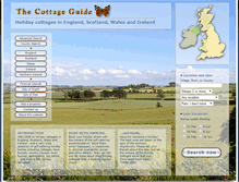 Tablet Screenshot of cottageguide.co.uk