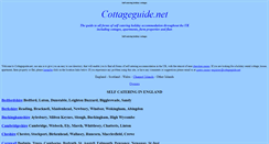 Desktop Screenshot of cottageguide.net