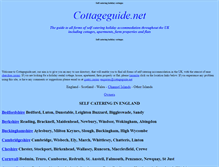 Tablet Screenshot of cottageguide.net